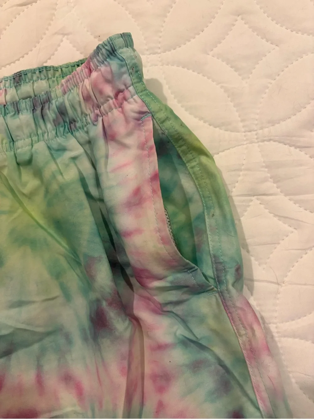 H&M Pastel Tie-Dye Swim Trunks